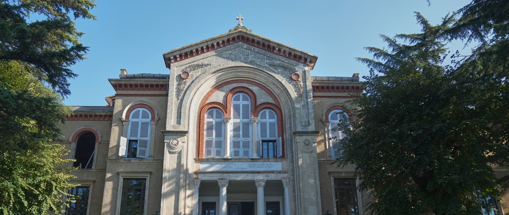 A view of the Halki seminary in Heybeliada, Istanbul, Türkiye, Nov. 14, 2025. (AP Photo)