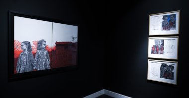 Sefa Çakır&#039;s works are on display in the “I Closed the Door from the Outside” exhibition at the Vision Art Platform in Beşiktaş, Istanbul, Türkiye, Nov. 20, 2025. (Photo Courtesy of Vision Art Platform)