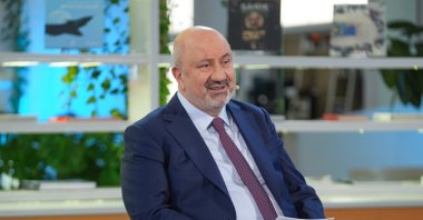 Türkiye Participation Banks Union (TKBB) Chair Mehmet Ali Akben speaks during an interview, Istanbul, Türkiye, Nov. 26, 2025. (AA Photo)