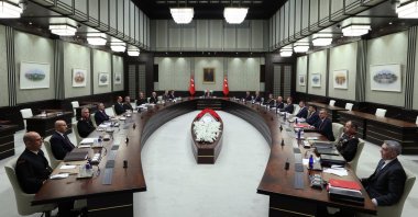 President Recep Tayyip Erdoğan chairs MGK meeting in Ankara, Nov. 26, 2025. (AA Photo)