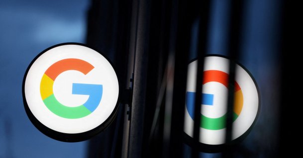 The Google logo is seen at the Google Store Chelsea in Manhattan, New York City, U.S., Nov. 17, 2021. (Reuters Photo)