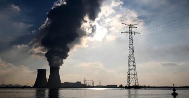 The nuclear plant of Doel, Antwerp, Belgium, Nov. 21, 2025. (AFP Photo)