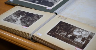 A view of historical photographs digitized for the new Digital History Academy, Ankara, Türkiye, Nov. 26, 2025. (AA Photo)