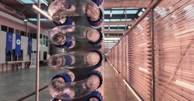 A lab at Boğaziçi University where researchers work on microalgae-based biopesticides, Istanbul, Türkiye, Nov. 26, 2025. (AA Photo)