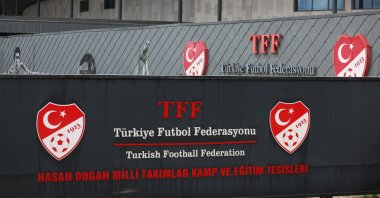 General view outside the Turkish Football Federation (TFF) headquarters, Istanbul, Türkiye, Nov. 24, 2025. (Reuters Photo)