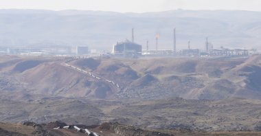 The Kormor gas field after a drone attack near Chamchamal, Sulaymaniyah province, Iraq, Nov. 27, 2025. (Reuters Photo)