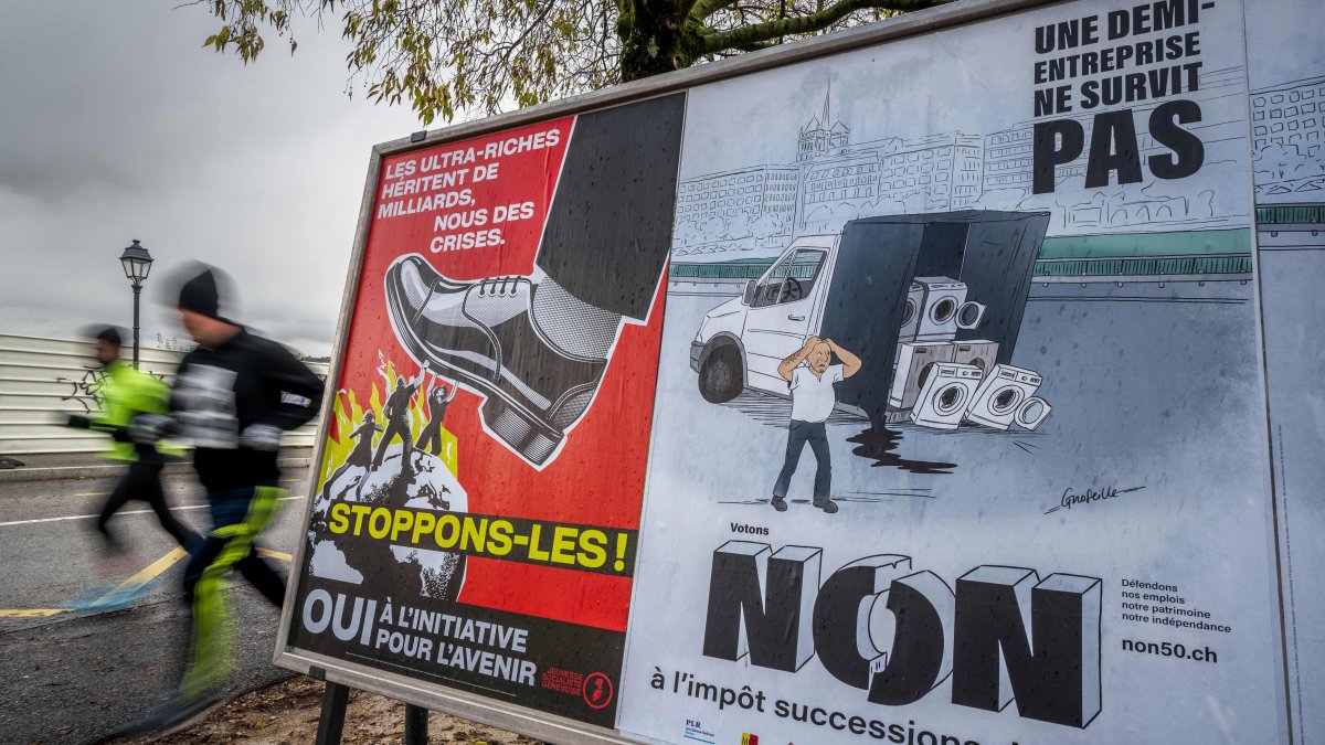 Swiss voters reject taxes on super rich, women’s draft