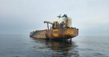 An undated photo of the Kairos tanker somewhere in the Black Sea. (IHA Photo)