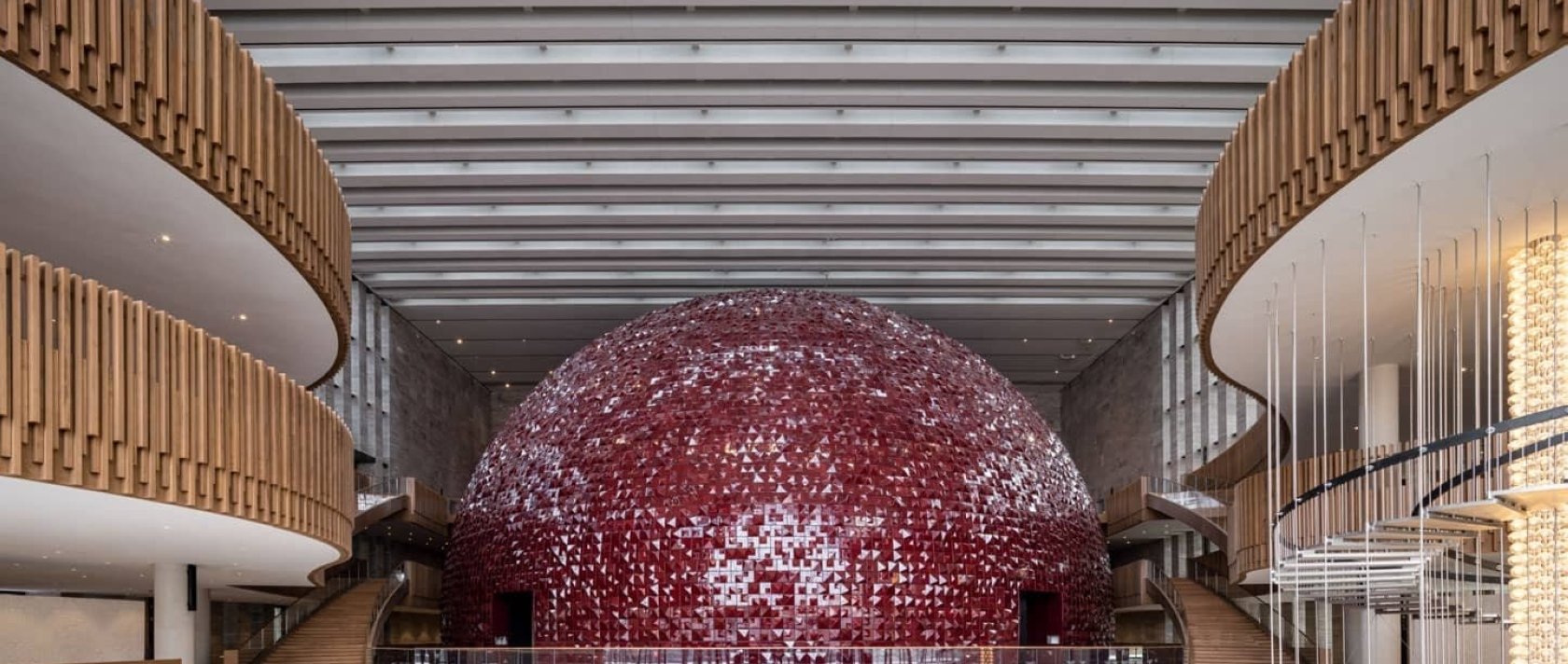 An interior view from the Atatürk Cultural Center in Taksim, Istanbul, Türkiye. (Courtesy of AKM)