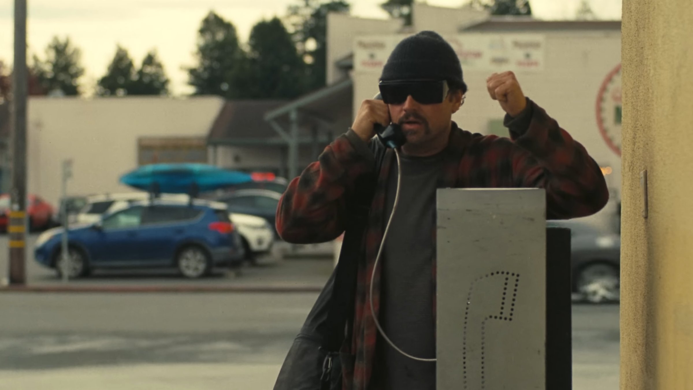 A scene from the &quot;One Battle After Another&quot; trailer.