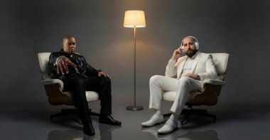 U.S. rapper Twista (L) and Turkish rapper En Derin. (Courtesy of Hakan Uç)