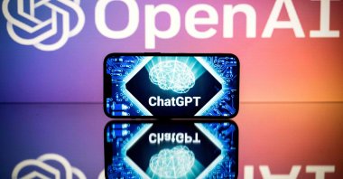 Screens displaying the logos of OpenAI and ChatGPT, Toulouse, France, Jan. 23, 2023. (AFP File Photo)