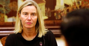 Then EU High Representative for Foreign Affairs and Security Policy Federica Mogherini (L) attends an event in Hanoi, Vietnam, Aug. 5, 2019. (Reuters Photo)