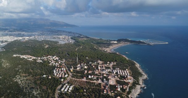 An aerial view of the Demre district of Antalya, southern Türkiye, Nov. 26, 2025. (AA Photo)
