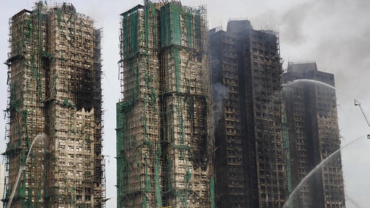 Hong Kong fire death toll hits 159 as 6 arrested over failed alarms