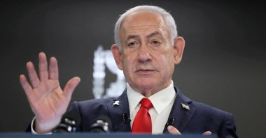 Israeli Prime Minister Benjamin Netanyahu speaks during a press conference at the Prime Minister’s office in Jerusalem, Aug. 10, 2025. (Reuters Photo)