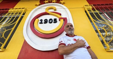 Yakup Bolatoğlu poses for a photo at his Galatasaray House in Hatay&#039;s Altınözü district, Hatay, Türkiye, Nov. 19, 2025. (AA Photo)