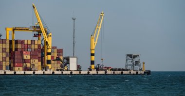 Containers are seen at a port in Tekirdağ, northwestern Türkiye, Aug. 16, 2022. (Shutterstock Photo)