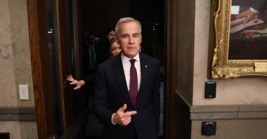 Canada&#039;s Prime Minister Mark Carney exits the House of Commons after attending Question Period on Parliament Hill on Nov. 17, 2025 in Ottawa, Canada. (AFP File Photo)