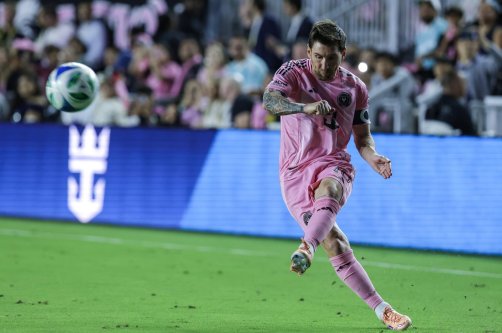 Inter Miami&#039;s Lionel Messi in action during the Audi 2025 MLS Cup Eastern Conference Final against New York City FC at Chase Stadium, Fort Lauderdale, U.S., Nov. 29, 2025. (EPA Photo)
