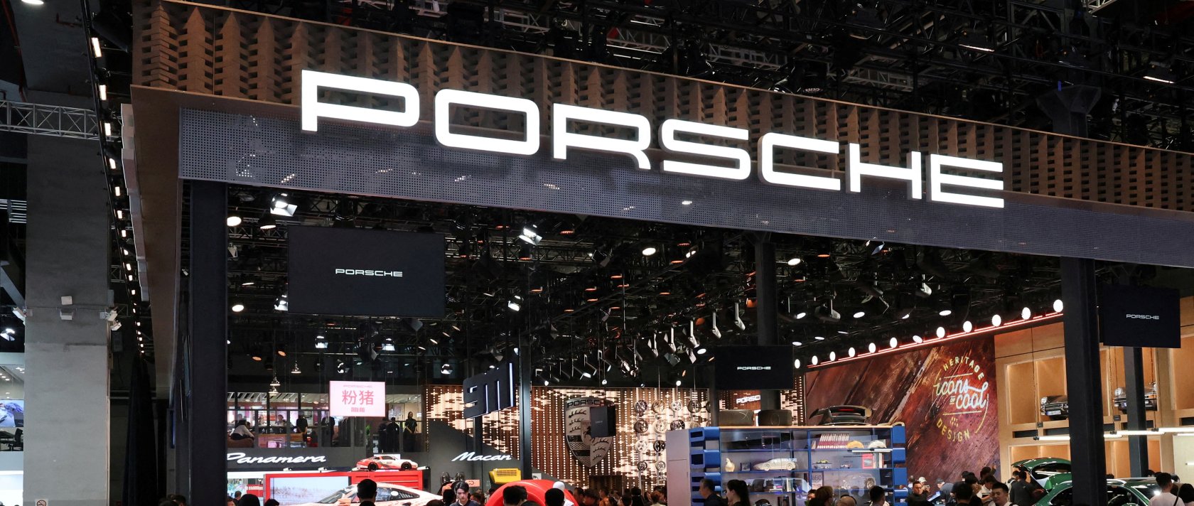People visit the Porsche booth during a media day for the Auto Shanghai show, Shanghai, China, April 23, 2025. (Reuters File Photo)