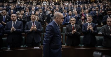 President Recep Tayyip Erdoğan attends his party&#039;s group meeting, Ankara, Türkiye, Dec. 3, 2025. (AA Photo)