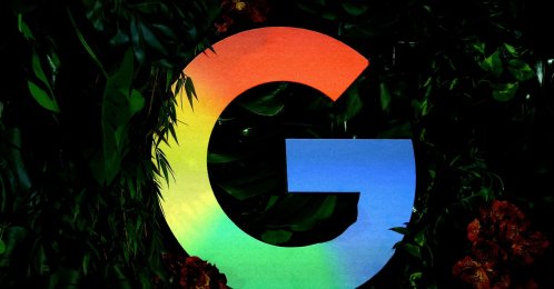 The Google logo is displayed during a press conference, Berlin, Germany, Nov. 11, 2025. (Reuters Photo)