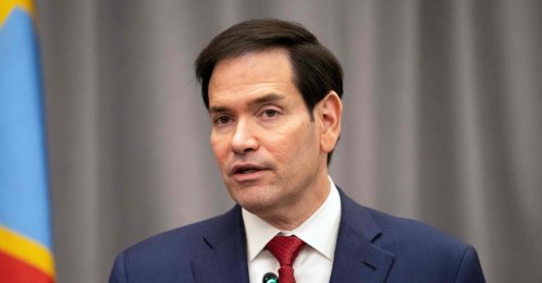 U.S. Secretary of State Marco Rubio speaks after signing agreements during a ceremony at the U.S. Institute of Peace in Washington, D.C., Dec. 4, 2025. (AFP Photo)