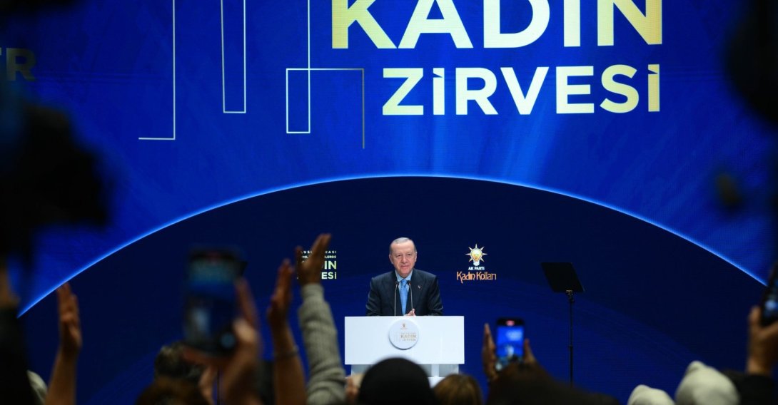 President Recep Tayyip Erdoğan speaks at the International Women in Local Governments Summit, Istanbul, Türkiye, Dec. 5, 2025. (AA Photo)