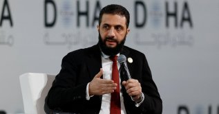 Syrian President Ahmed al-Sharaa speaks as he attends the 23rd edition of the annual Doha Forum, in Doha, Qatar, Dec. 6, 2025. (Reuters Photo)