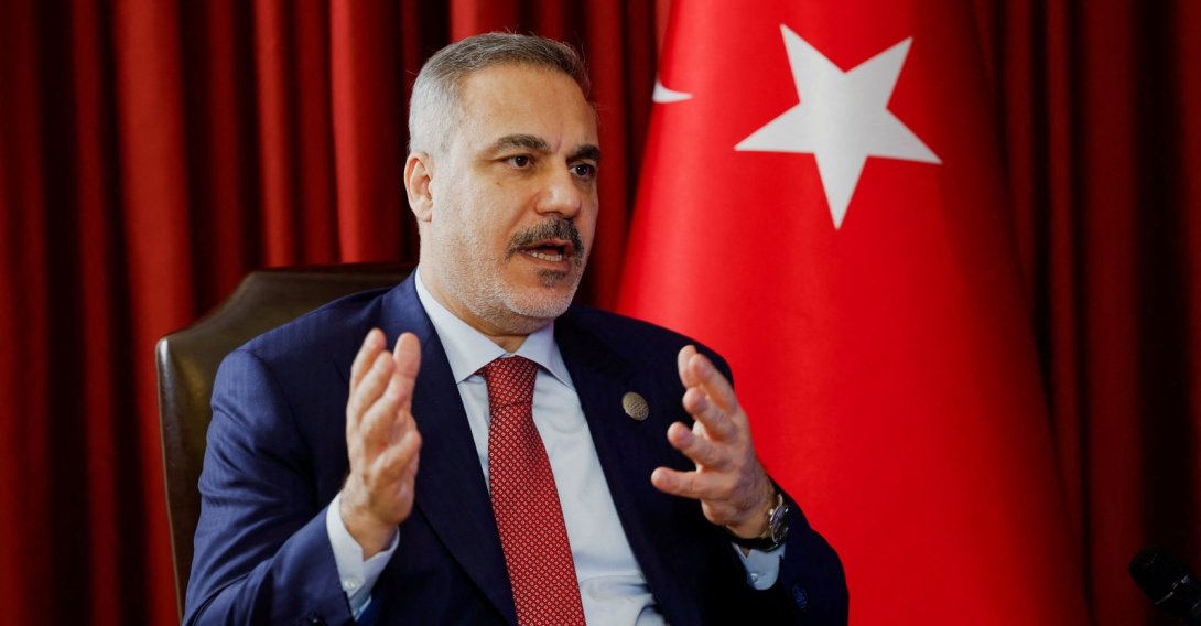 Foreign Minister Hakan Fidan speaks during an interview with Reuters at the 23rd edition of the annual Doha Forum, in Doha, Qatar, Dec. 6, 2025. (Reuters Photo)