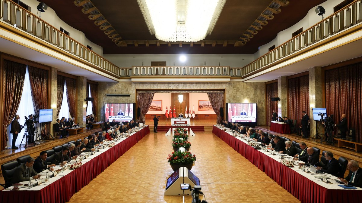 A view of the meeting of the parliamentary committee set up to draw a road map for a terror-free Türkiye, Ankara, Türkiye, Dec. 4, 2025. (AA Photo)