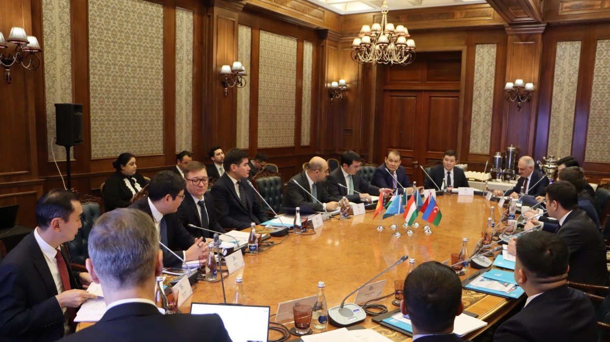The Turkic Investment Fund board convened for a meeting, Bishkek, Kyrgyzstan, Dec. 5, 2025. (AA Photo)