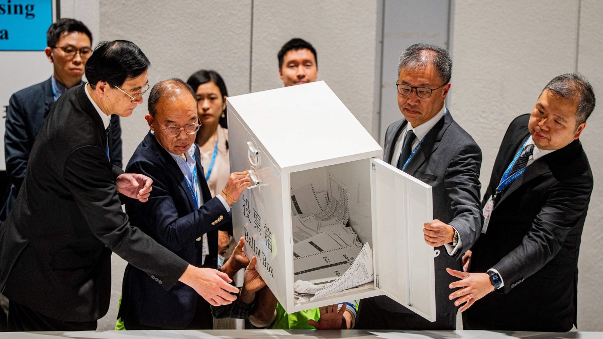 Hong Kong election sees near-record-low turnout following deadly fire