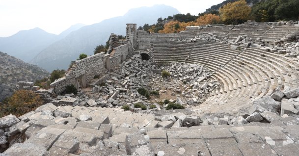 A view from the ancient city of Termessos, Antalya, southern Türkiye, Dec. 7, 2025. (AA Photo)