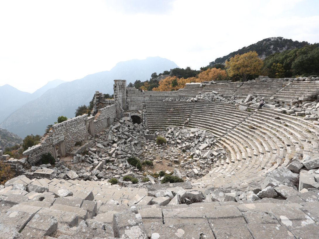 A view from the ancient city of Termessos, Antalya, southern Türkiye, Dec. 7, 2025. (AA Photo)