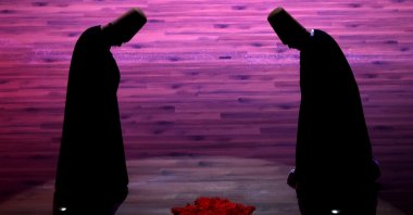 Whirling dervishes perform during Rumi’s 752nd anniversary ceremony in Konya, central Türkiye, Dec. 7, 2025. (AA Photo)