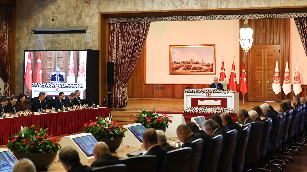A view of the meeting of the parliamentary committee set up to draw a road map for a terror-free Türkiye, Ankara, Türkiye, Dec. 4, 2025. (AA Photo)