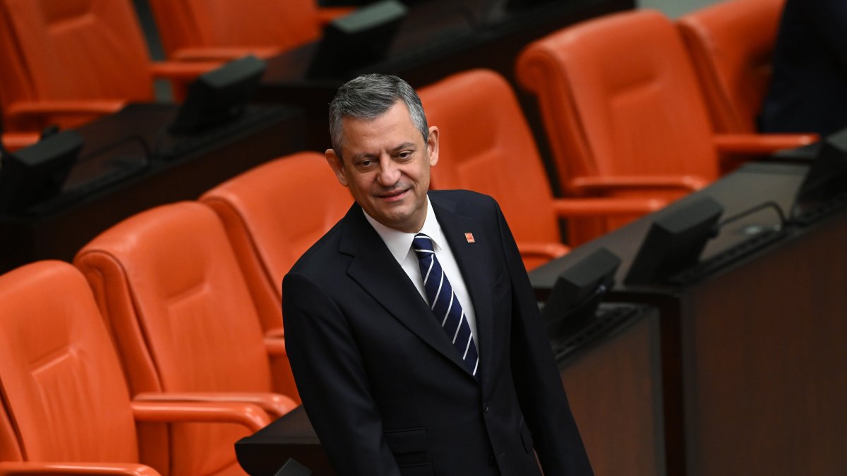 CHP Chairperson Özgür Özel attends a parliamentary session, Ankara, Türkiye, Dec. 8, 2025. (AA Photo)