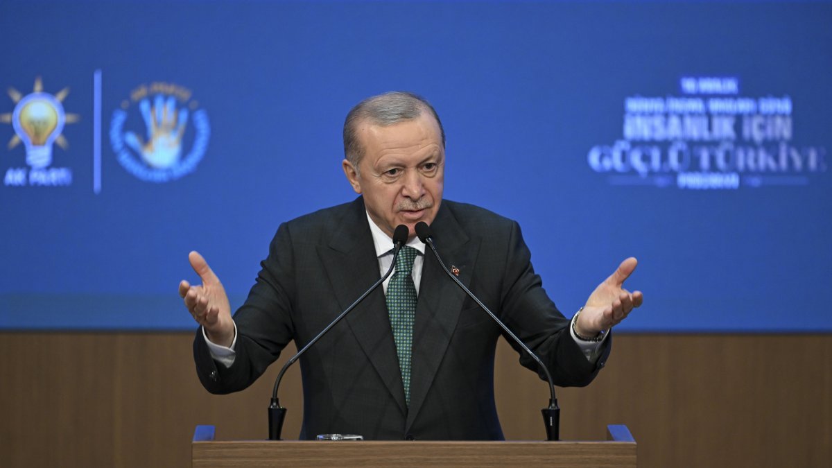 President Recep Tayyip Erdoğan addresses the event, Ankara, Türkiye, Dec. 9, 2025. (AA Photo)