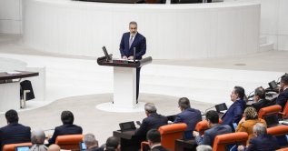 FM Hakan Fidan speaks in the Turkish Parliament as he presents the Foreign Ministry’s 2026 budget, Ankara, Dec. 9, 2025. (AA Photo)