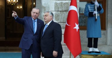 President Recep Tayyip Erdoğan meets with Hungarian Prime Minister Viktor Orban, Istanbul, Türkiye, Dec. 8, 2025. (Reuters Photo)