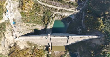 Ballıkaya Dam, set to begin filling in late 2026, will supply 109.75 million cubic meters of water annually to Sakarya, Türkiye, Dec. 8, 2025. (AA Photo) 