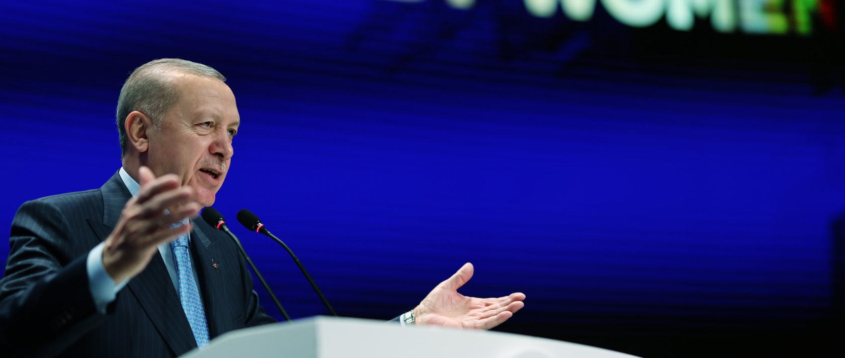 President Erdoğan speaks at an event in Ankara, Türkiye, Dec. 5, 2025. (DHA Photo) 