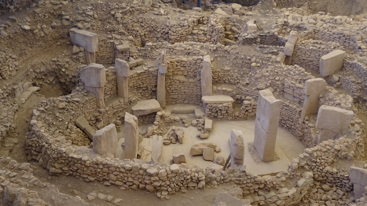 A general view of the circular section at Göbeklitepe (Building D), Şanlıurfa, southeastern Türkiye, Jan. 15, 2025. (Photo by A. Peter Dore)