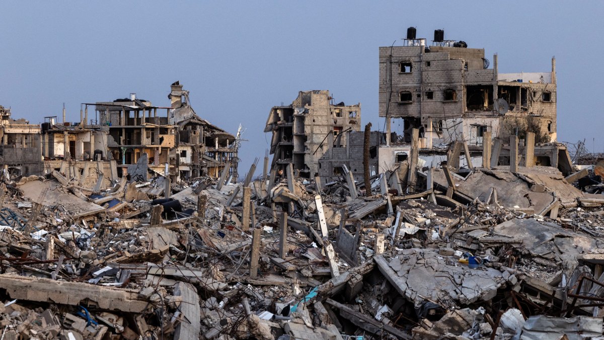 Ruins of buildings are seen in Rafah, southern Gaza Strip, Palestine, Dec. 8, 2025. (Reuters Photo)