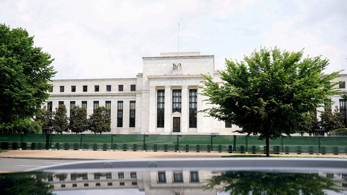 The exterior of the Marriner S. Eccles Federal Reserve Board building is seen in Washington, D.C., U.S., June 14, 2022. (Reuters File Photo)