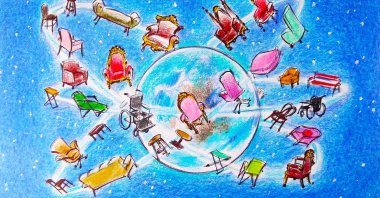 "Across Asia, Africa and the Middle East, states are empowering non-Western networks." (Illustration by Erhan Yalvaç)