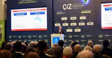 Trade Minister Ömet Bolat delivers a speech at a summit, Ankara, Türkiye, Dec. 9, 2025. (DHA Photo)