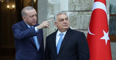 President Recep Tayyip Erdoğan meets with Hungarian Prime Minister Viktor Orban, Istanbul, Türkiye, Dec. 8, 2025.